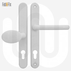 Simplefit by Fab & Fix Balmoral Sprung Offset Lever/Pad 92PZ/62PZ Door Handle - Medium Cover (243BP/211CRS)